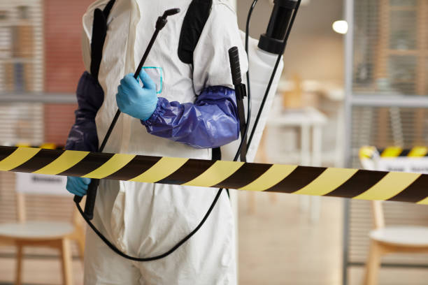 Professional Biohazard Cleanup technician working in New London, NH